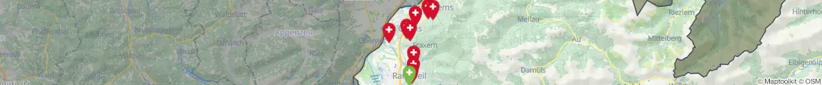 Map view for Pharmacies emergency services nearby Fraxern (Feldkirch, Vorarlberg)